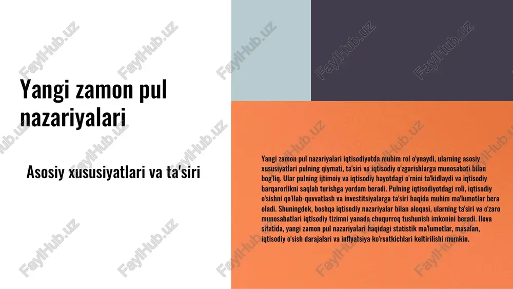 iy imkoniyatlarni ochmoqda, lekin xavflar ham mavjud. - global iqtisodiyotdagi o'zgarishlar, masalan, pandemiya va savdo urushlari pul nazariyalarini yangilashni talab qilmoqda. - o'zbekistonda pul nazariyalarining rivojlanishi milliy iqtisodiyotning barqarorligini ta'minlashda muhim ahamiyatga ega. photo by linkedin sales solutions on unsplash pul nazariyalarining siyosiy va ijtimoiy ta'siri pul nazariyalarining ijtimoiy adolat va tenglikka ta'siri, iqtisodiy resurslarning taqsimlanishida muhim rol o'ynaydi. ular siyosiy qarorlar va ijtimoiy tizimlarning shakllanishiga ta'sir ko'rsatadi. o'zbekiston kontekstida, iqtisodiy siyosat va pul nazariyalari o'rtasidagi o'zaro aloqalar mamlakatning barqaror rivojlanishiga yordam beradi. o'zbekistondagi pul siyosati misolida, so'nggi yillarda amalga oshirilgan o'zgarishlar iqtisodiy barqarorlikni ta'minlashda va ijtimoiy tenglikni rivojlantirishda muhim ahamiyat kasb etadi. bu jarayonlar orqali, pul nazariyalarining amaliyoti va ijtimoiy ta'siri o'zaro bog'lanishi ko'rsatiladi. photo by nastuh abootalebi on unsplash pul nazariyalarining muammolari va tanqidiy tahlili hozirgi pul nazariyalarining cheklovlari hozirgi pul nazariyalarining cheklovlari: iqtisodiy o'zgarishlarga mos kelmaslik. ularni hal etish yo'llari yangi innovatsiyalar va tadqiqotlar yordamida pul nazariyalarini …