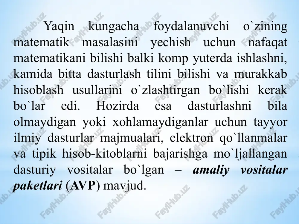 matematikmodellashtirish, sonli taxlil usullarini tizimlarda amalga oshirish - Page 5