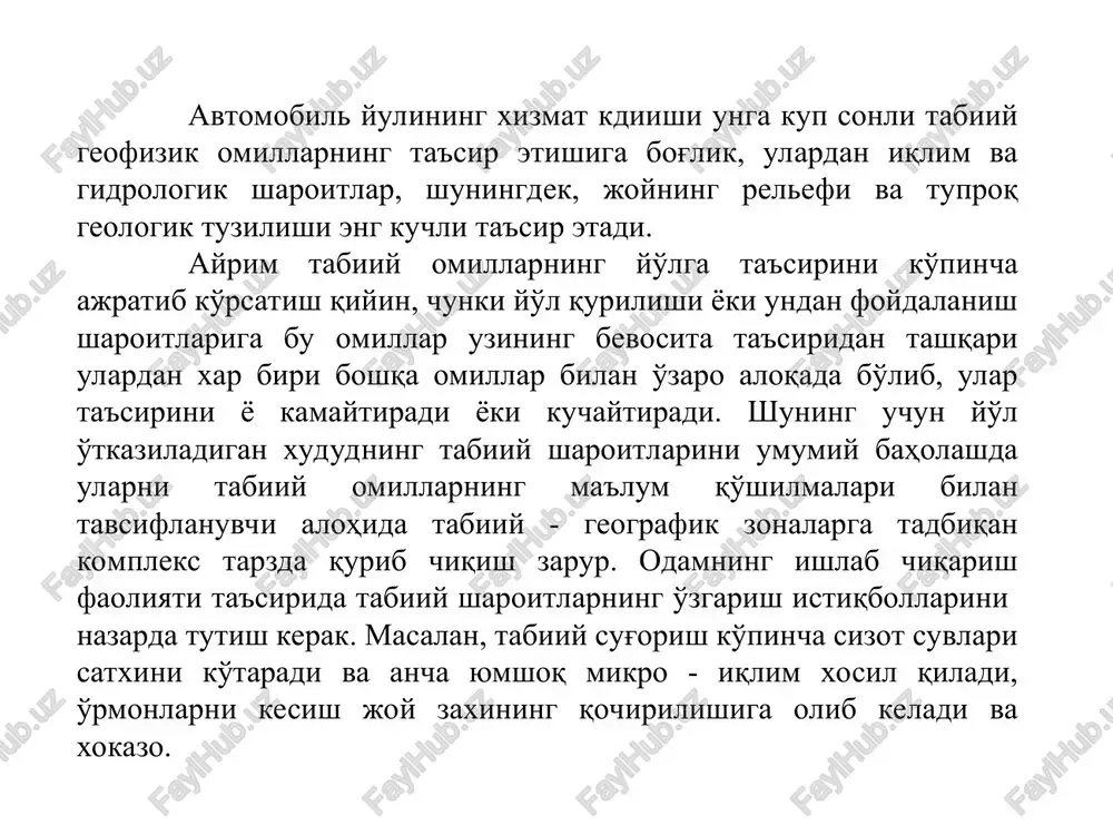 avtomobil yo'llarini qidiruv va loyihalash - Page 5