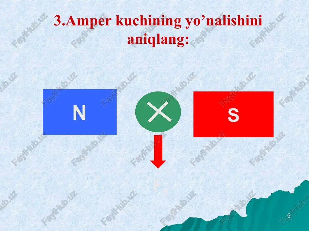 ini ko’paytirish uchun nima qilish kerak? 1. magnitni tushirish tezligini oshirish 2. magnitni shimoliy qutbi bilan g’altakka tushirish 3. ampermetrning ulanish qutbini o’zgartirish 4. kichik bo’linmali ampermetrni tanlash 2. g’altak galvanometrga ulangan. qanday holatlarda unda elektr toki paydo bo’ladi? a) g’altakda qutbli magnit harakatlanganda. b) g’altakda qutbli magnit bor bo’lsa. 1. faqat a. 2. faqat b. 3. hamma holatda. 4. hech bir holatda. 3. ikkita bir xil a va b g’altak o’z galvanometrlariga ulangan. a g’altakka magnit tushirilmoqda, b g’altakdan magnit chiqarilmoqda. galvanometr qaysi g’altakda induksion tok paydo bo’lganligini ko’rsatadi? hech birida hammasida faqat a g’altakda faqat b g’altakda 4. tinch turgan metall xalqaga qutbli magnit avval janubiy qutbi bilan, keyin shimoliy qutbi bilan tushirildi. xalqada tok: 1) har qanday holatda paydo bo’ladi 2) har qanday holatda paydo bo’lmaydi 3) birinchi holda paydo bo’ladi 4) ikkinchi holda paydo bo’ladi 5. metall xalqada birinchi ikki sekund davomida magnit tushirildi, keyingi ikki …