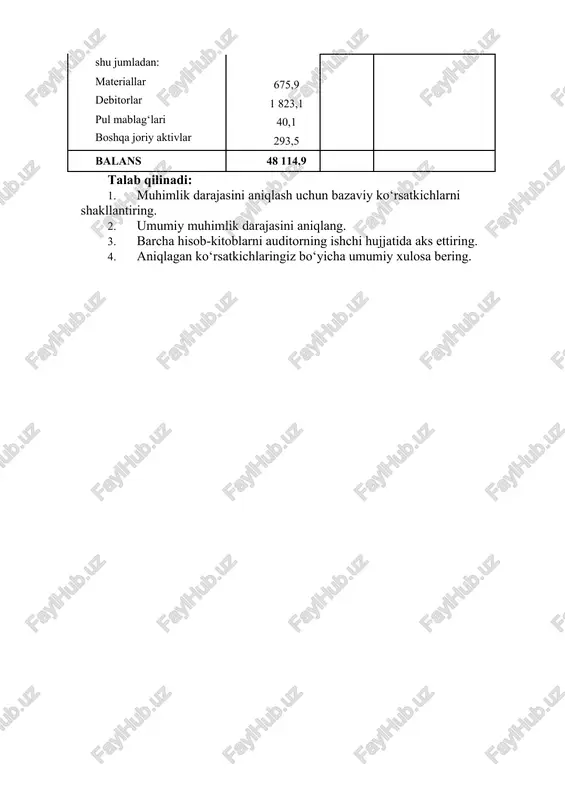auditda muhimlik tushunchasi va auditorlik riski - Page 5