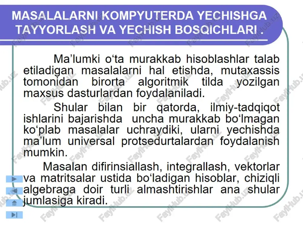 mathcadda matematik ifodalar va funkstyalar bilan ishlash - Page 5