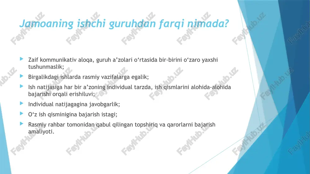 jamoada ishni to’g’ri tashkil etish usullari - Page 5