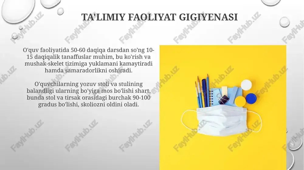 ta'lim- tarbiya ishlari gigiyenasi - Page 5