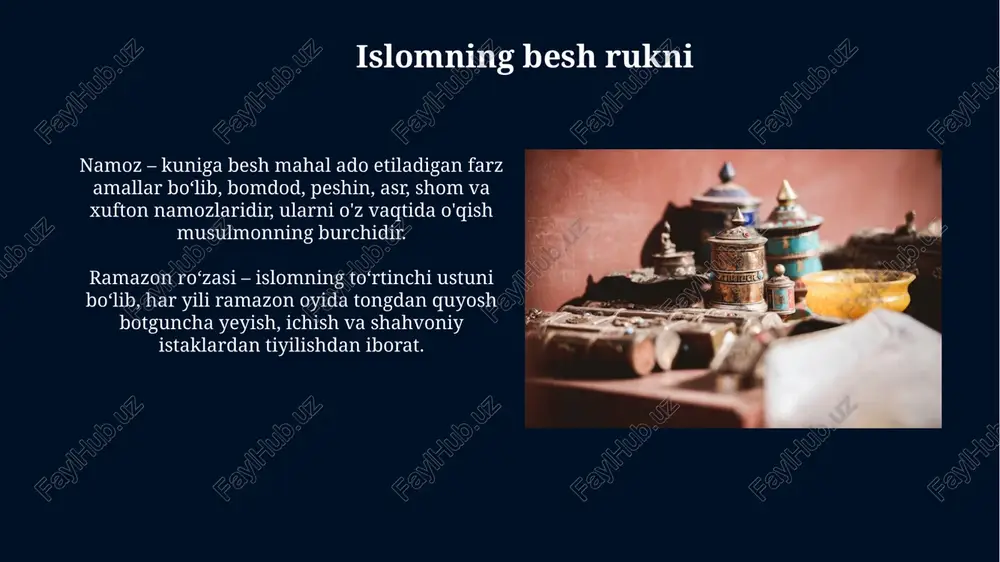 islom dini tarixi va taʼlimoti - Page 5