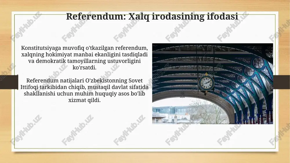 oʻzbekiston respublikasining taahkil topishi va uning tarixiy ahamyati - Page 5
