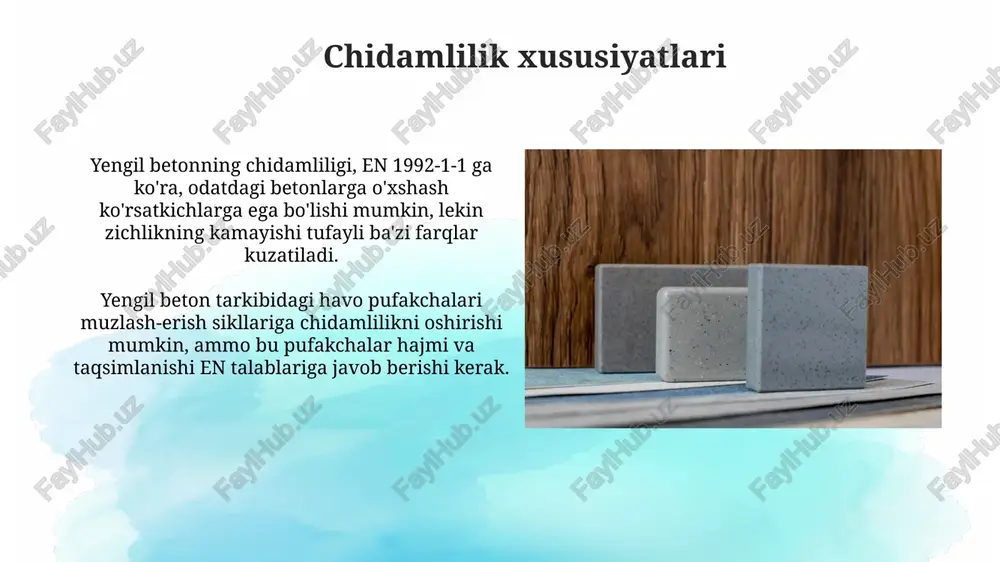 yengil beton xossalari yevrokodlar bóyicha - Page 5