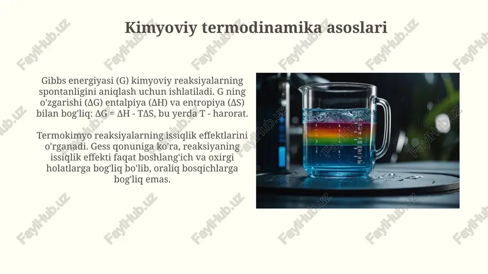 kimyoviy termodinamika - Page 5