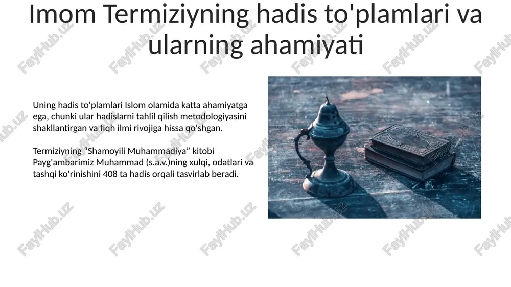 hadis ilmining paydo bo'lishi at termiziy asarlari - Page 5