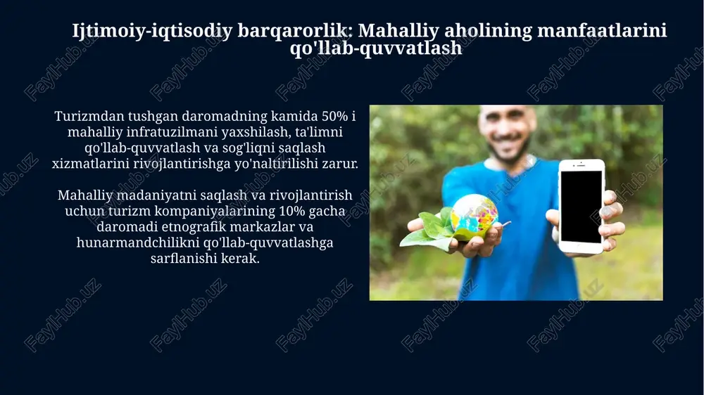 barqaror turizm tamoyillari va ularni ishlab chiqarishda qoʻllash - Page 5