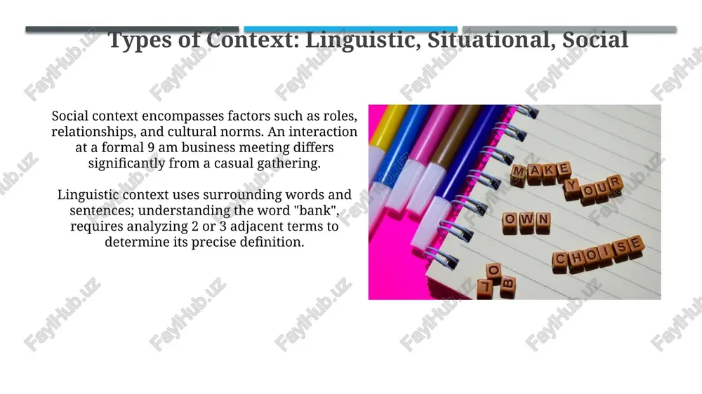context in a text and its pragmatic role - Page 5