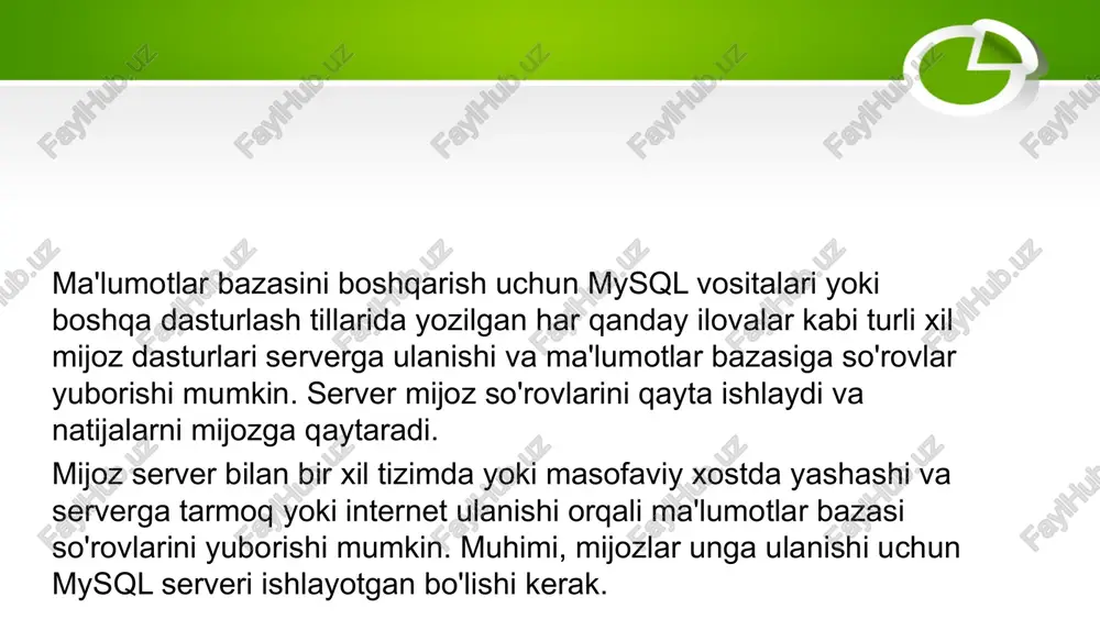 mysql ni o’rnatish.standart mysql - Page 5
