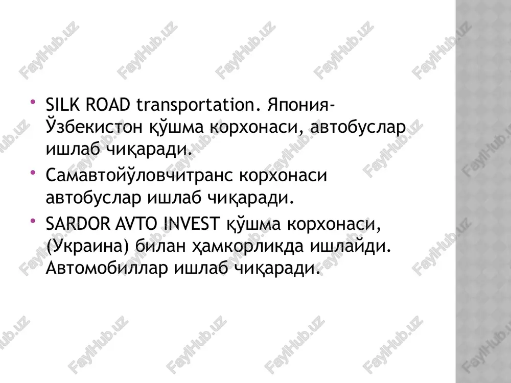 turizmda transport xizmatlari - Page 5