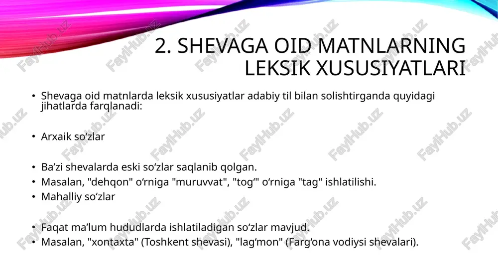 fonetik o‘zgarishlar adabiy til bilan solishtirish - Page 5