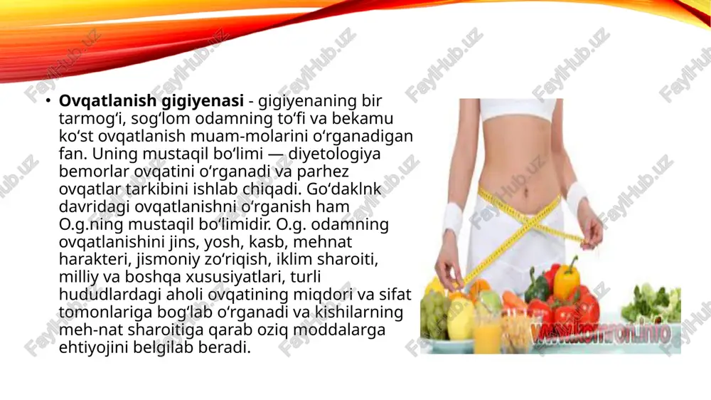 bemorlarning ovqatlanishini tashkil qilish va uning g'iyenik nazorati - Page 5