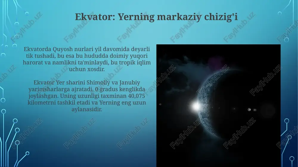 ekvator. median. xarita,oy va uning fazalari - Page 5