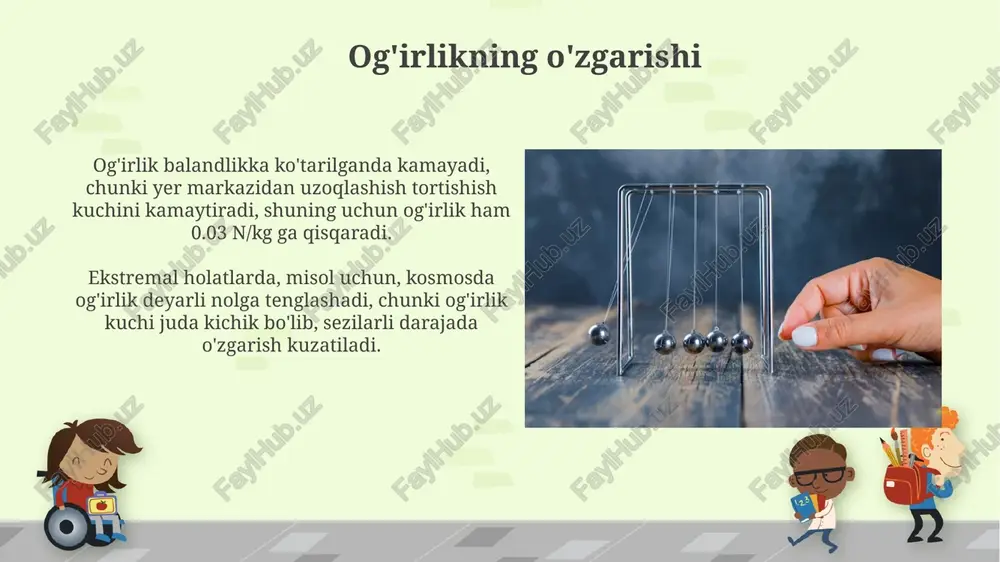 og'irlik va gravitatsiya kuchi - Page 5