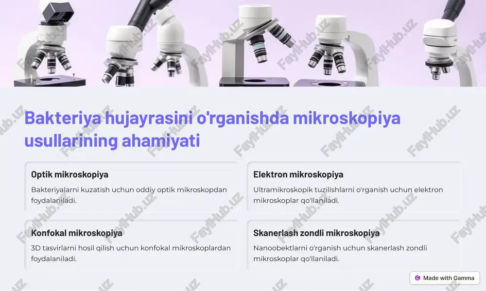 viruslar, prokariotlar, sitologiya va optik foydalanish - Page 5