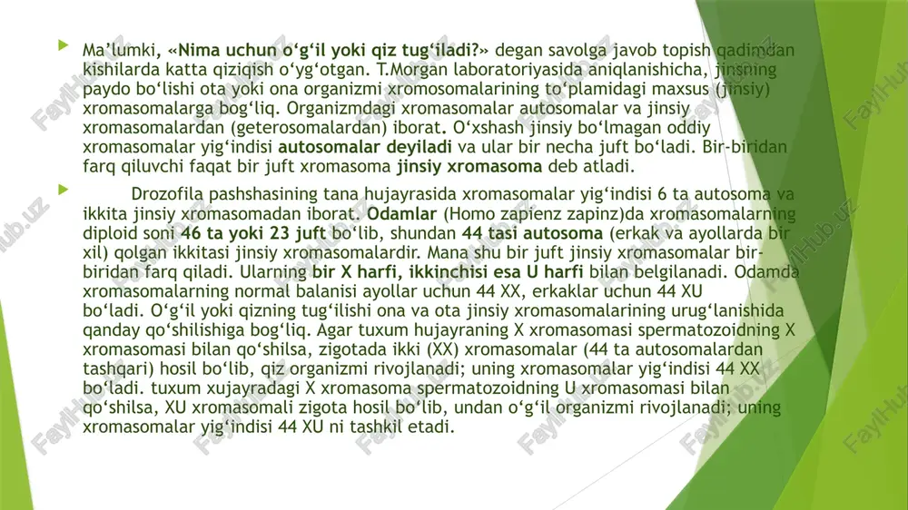li ekanligini aniqlab olish zarur. mutagenlar (mutatsiya va ... genez) — fizik va kimyoviy omillarning tirik organizmlarga taʼsir etib, ularda mutatsiyalar paydo qiladigan omillar. fizik m. ichida ionlovchi nurlar muhim oʻrin tutadi. ular, oʻz navbatida, elektromagnitli (toʻlqinli) va korpuskulyar omillarga boʻlinadi. birinchi guruhga rentgen, gamma va kosmik nurlar kiradi. ikkinchi guruhga beta zarrachalar (elektron va pozitronlar), protonlar, neytronlar, alfa zarrachalar, yuqori va past harorat kiradi. ionlovchi nurlarning barchaturlari mutagenlik xossalariga ega, ammo sunʼiy mutatsiyalarni olishda, asosan, rentgen va gamma nurlari qoʻllanadi. kimyoviy mutagenlarga koʻpchilik alkillovchi birikmalar (di-metilsulfat, dietilsulfat, etilenimin, n nitrozoalkilmochevina, nitrozometilmochevina, nitrozoetilmochevina, etilmetan sulfonat, di-etilnitrozomochevina va boshqalar), nuklein kislotalar azotli asoslarining analoglari, alkaloidlar va boshqa kiradi. m. orasida kanserogen va teratogen xossalarga ega boʻlganlari ham uchraydi. shu sababli koʻpchilik mamlakatlarda barcha yangi kimyoviy birikmalarning mutagenlik xususiyatini tekshirish uchun maxsus institut va lab. tashkil etilgan. mutagenez - mutatsiyalar yuzaga jarayon. mexanizmi qanday, u bo'lishi mumkin? kuchli mutagen omillar deb atalmish …