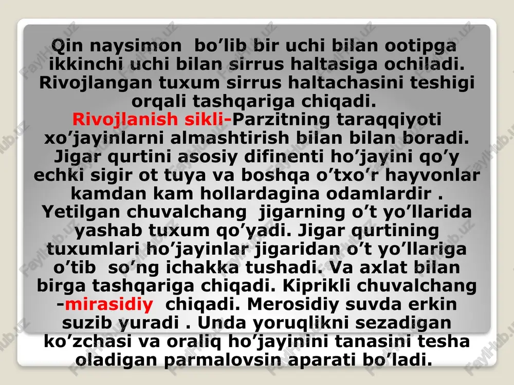 so’rg’ichliklar sinfiodamparazitlari - Page 5