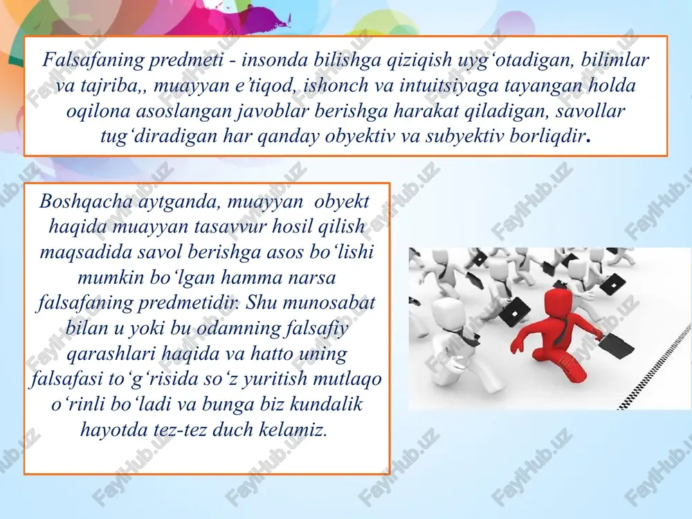 falsafaning rivojlanish bosqichlari - Page 5