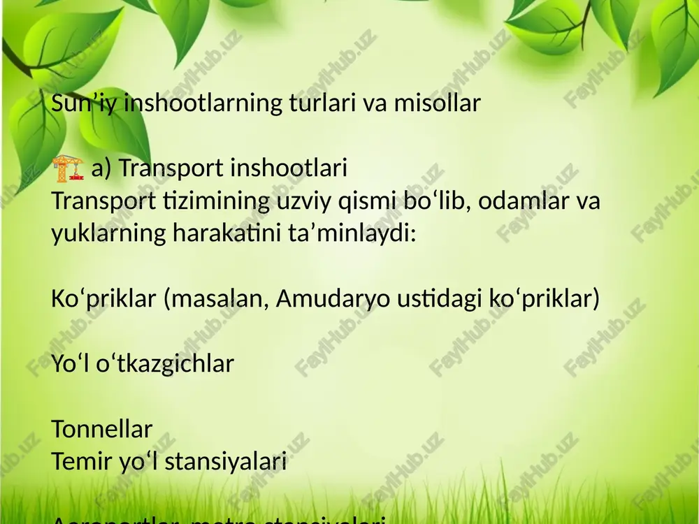sunʼiy inshootlari haqida tushuncha - Page 5