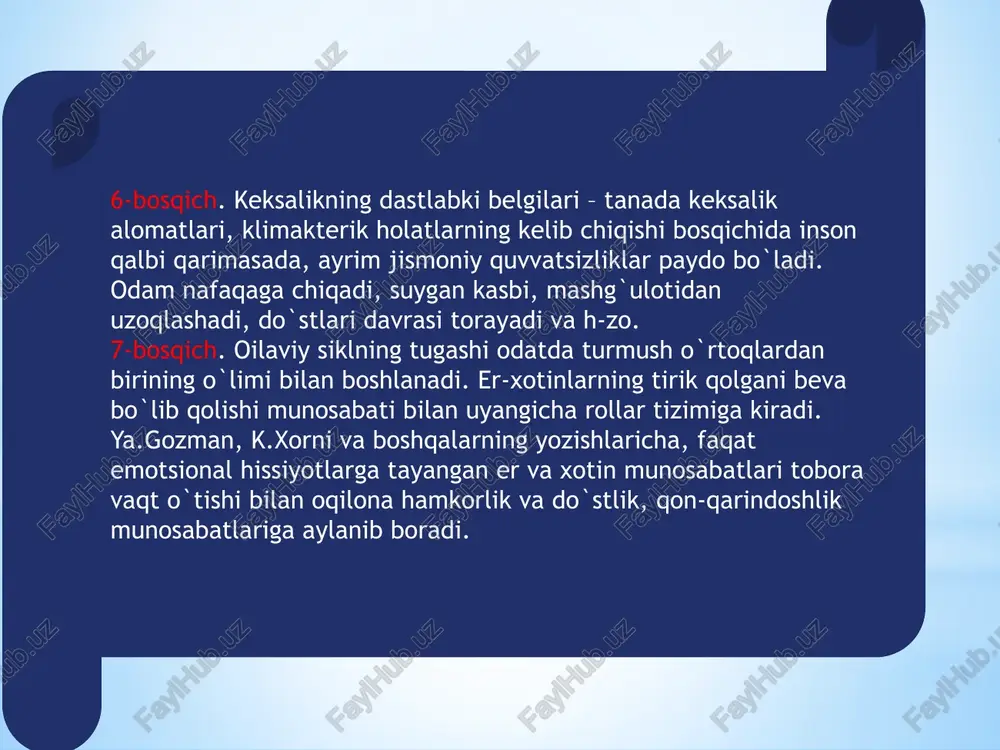 oila diagnostikasi va konsultatsiyasi xususiyatlari - Page 5