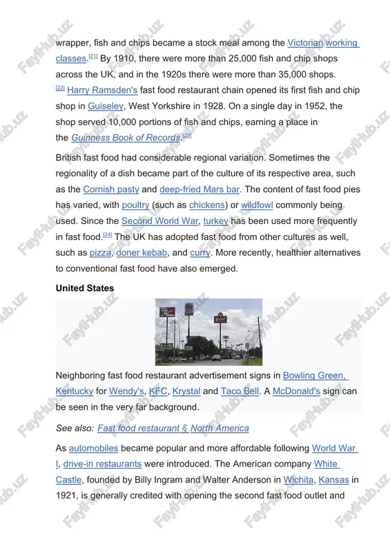 largest fast food industry in the world, and american fast food restaurants are located in over 100 countries. approximately 5.4 million u.s. workers are employed in the areas of food preparation and food servicing, including fast food in the us as of 2018.[28] worries of an obesity epidemic and its related illnesses have inspired many local government officials in the united states to propose to limit or regulate fast-food restaurants. yet, us adults are unwilling to change their fast food consumption even in the face of rising costs and unemployment characterized by the great recession, suggesting an inelastic demand.[29] however, some areas are more affected than others. in los angeles county, for example, about 45% of the restaurants in south central los angeles are fast-food chains or restaurants with minimal seating. by comparison, only 16% of those on the westside are such restaurants.[30] working conditions the national employment law project …