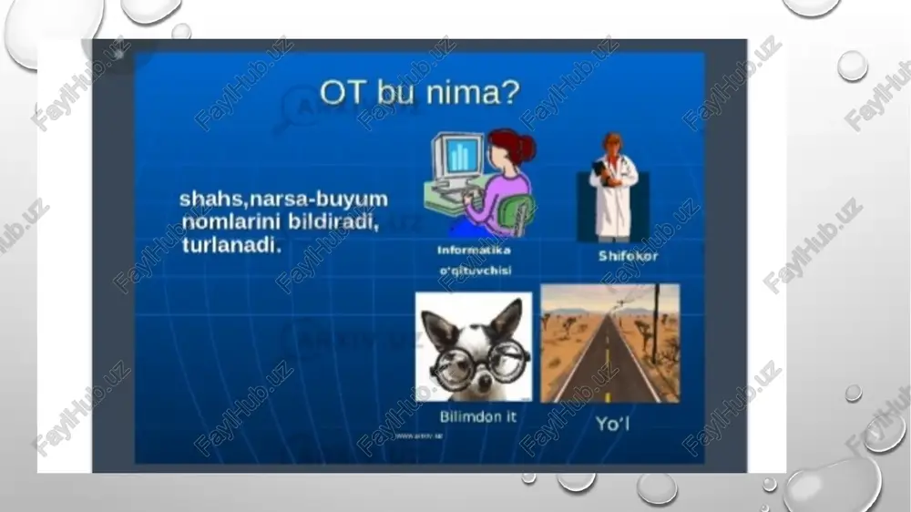 ona tili fanidan tayyorlagan taqdimoti - Page 5