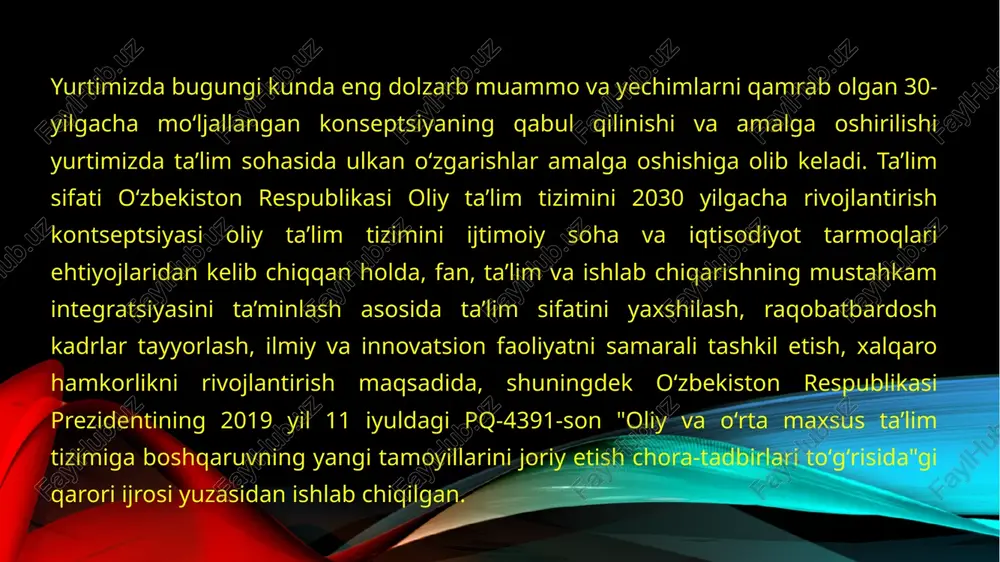o'zbekiston respublikasi rivoji. yangi bosqichidagi ta'lim-tarbiya islohatlari - Page 5