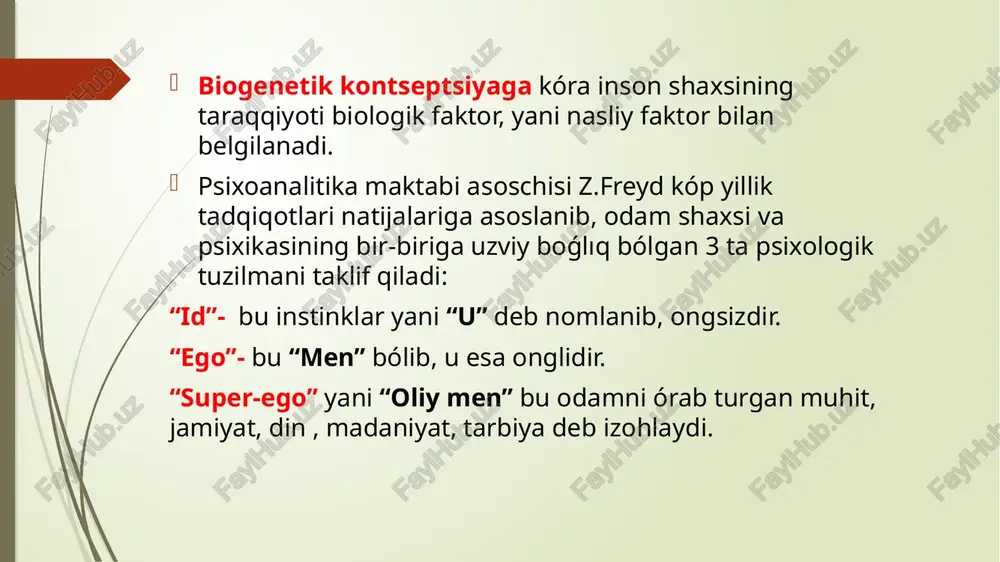 ovchiliklar yuzaga keladi. ularning ijobiy tomonlari ishchanlik, optimistlik, faoliyatlilik, tashabbuskorlik kabi sifatlari orqali namoyon bo‘ladi. ularning salbiy xislatlari – engiltabiat, jizzaki, o‘z majburiyatlariga befarq munosabatda bo‘lish kabi sifatlardir. distim tip – bu toifadagilar kamgap, nekbin kayfiyatli, tortinchoq bo‘lishadi. ularning aksariyati uyda o‘tirishni xohlashadi. ular sershovqin davralarni yoqtirmaydilar va atrofdagilar bilan kamdan kam nizoga boradilar. ularning ijobiy xislatlari: jiddiy, haqiqatgo‘y, sof vijdonli. salbiy tomonlari: sustkash, shaxsiyatparast, fikrlash doirasi tor. sikloid tip – bu toifadagilarning kayfiyati tez-tez davriy o‘zgarishi, buning oqibatida ularning atrofidagi odamlar bilan bo‘lgan muomalasi ham o‘zgarib turishi kuzatiladi. ularning kayfiyati chog‘ bo‘lganda yaxshi hamsuhbat, kayfiyati yomon bo‘lganda esa tundroq bo‘lib qoladilar. ta’sirchan tip – bu toifadagilar muomalada tortinchoq, ko‘p hollarda tund va injiq bo‘lib, yolg‘onchilikka, surbetlikka, nizoga moyildirlar. shuningdek, bunday holatlarda ular doim faol bo‘ladilar. bu toifadagilar xotirjam bo‘lganlarida sofdil, hayvonlar va kichkina bolalarni yaxshi ko‘radilar, kayfiyatlari yomon bo‘lganida esa injiq, jahldor, o‘zlarini idora eta olmaydilar. to‘xtaluvchan (tiqiluvchan) tip …