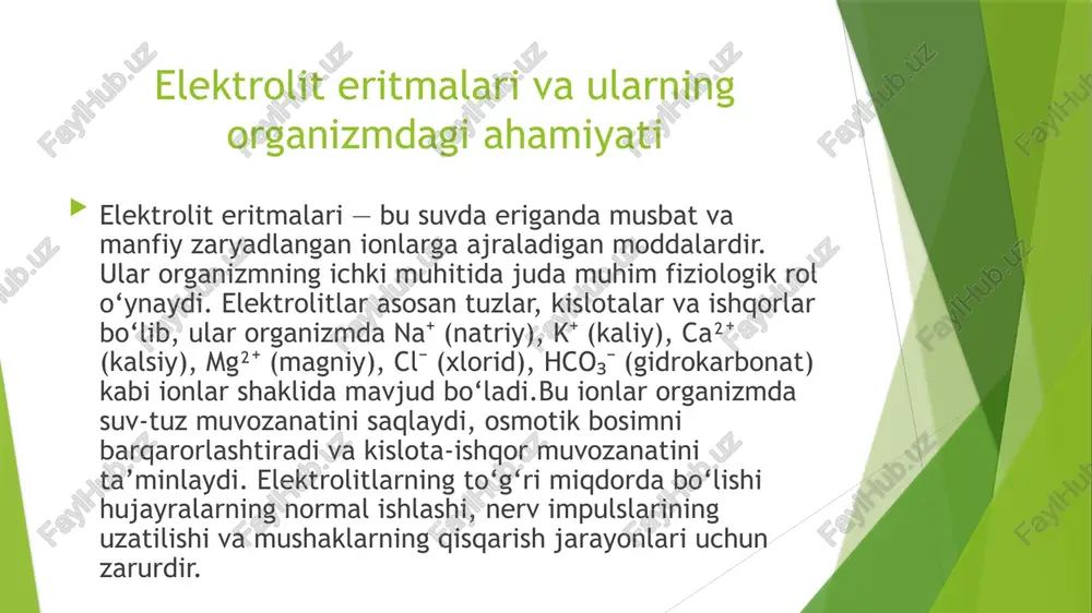 organizmning biologik suyuqliklari va ularning turlari - Page 5
