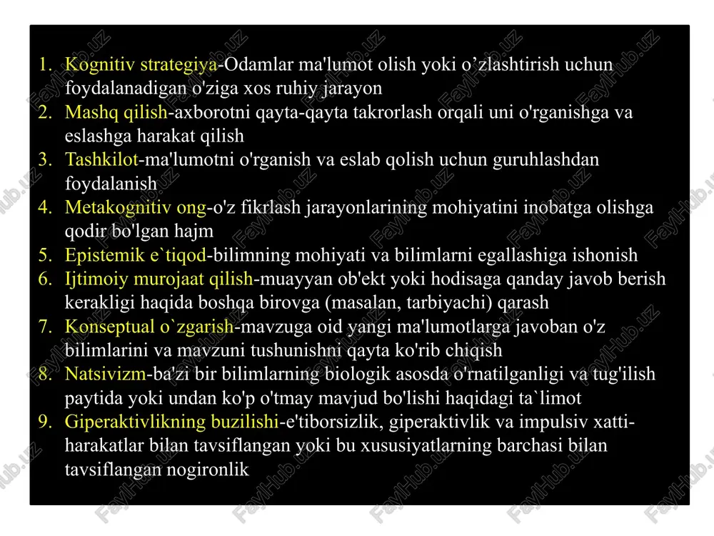 kognitiv jarayonlarning shakllanishi - Page 5
