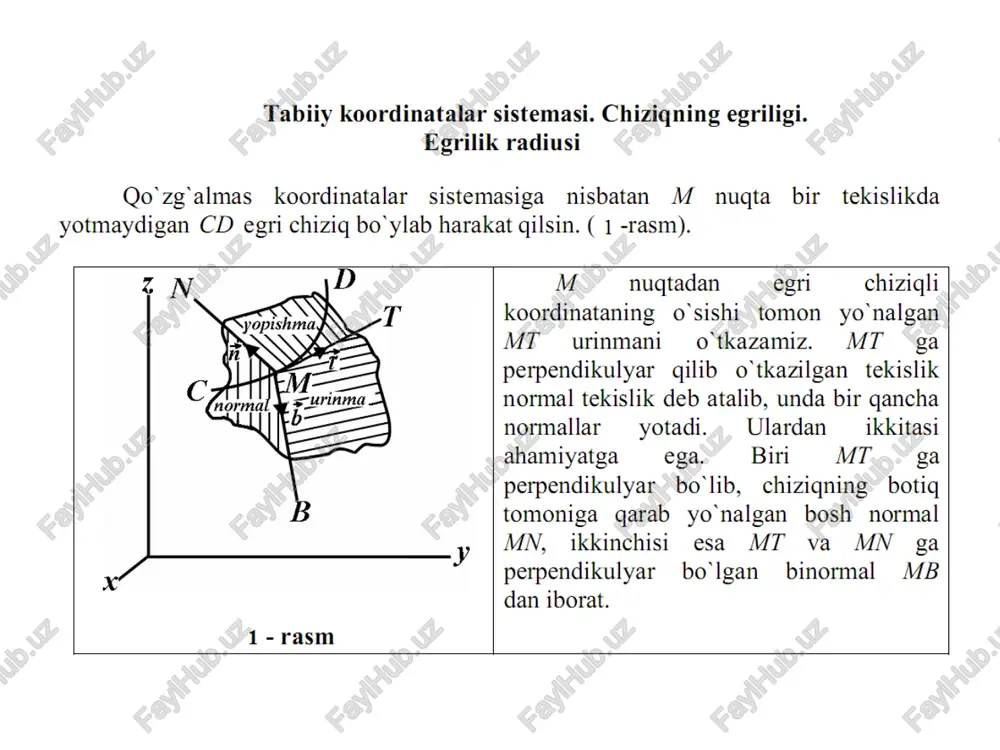 egri chiziqli koordinatalar - Page 5