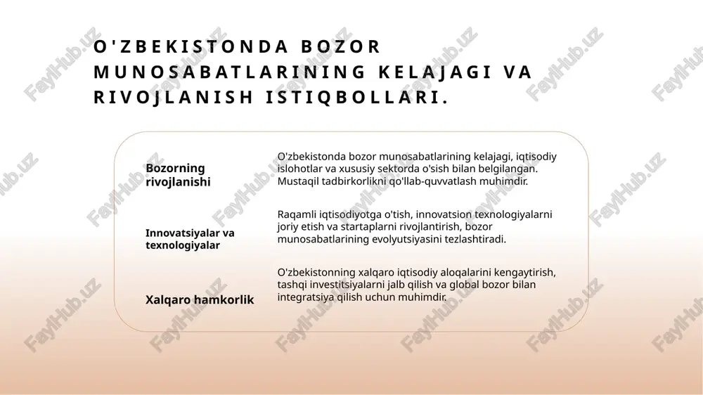 o'zbekistonda bozor munosabatlari - Page 5