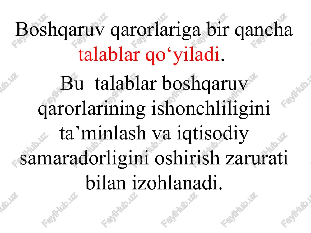 qilaylik, detalni sotib olish qarori qabul qilinadigan bo‘lsa, unda detalni ishlab chiqarish jarayonidan bo‘shagan jihozni ishlatishning ikki varianti mavjud: boshqa, marjinal foydasi 28000 bo‘lgan mahsulot ishlab chiqarilishi mumkin; 8000 sh.b.ga ijaraga berilishi mumkin. mavjud to‘rtta variantning barchasini ko‘rib chiqamiz (bir dona detal uchun) v a r i a n t l a r ko‘rsatkichlar ishlab chiqarish sotib olish (bunda bo‘shagan jihozdan foydalanilmaydi) sotib olish (bo‘shagan jihozdan boshqa mahsulotlar ishlab chiqariladi) sotib olish (bo‘shagan jihozni ijaraga berish) 1. ijaraga berishdan olinadigan daromad 0.8 2. boshqa mahsulot ishlab chiqarishdan ko‘riladigan marjinal foyda 2.8 3. detal xarajati - 24.0 24.0 24.0 4. sof xarajat 22.5 24.0 21.2 23.2 /docprops/thumbnail.jpeg