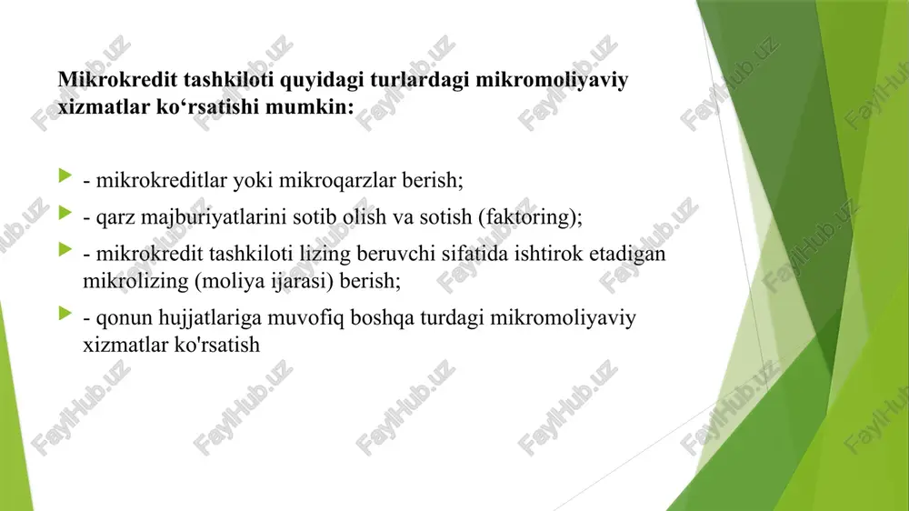 mikrokredit tashkilotlari faoliyati - Page 5