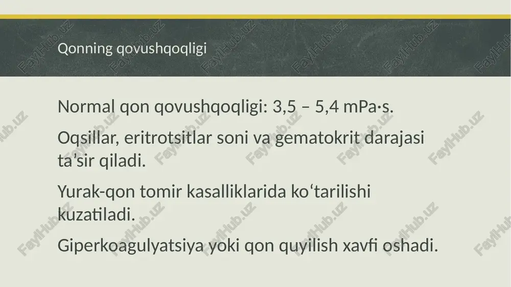 biologik suyuqliklarning qovushqoqligi - Page 5