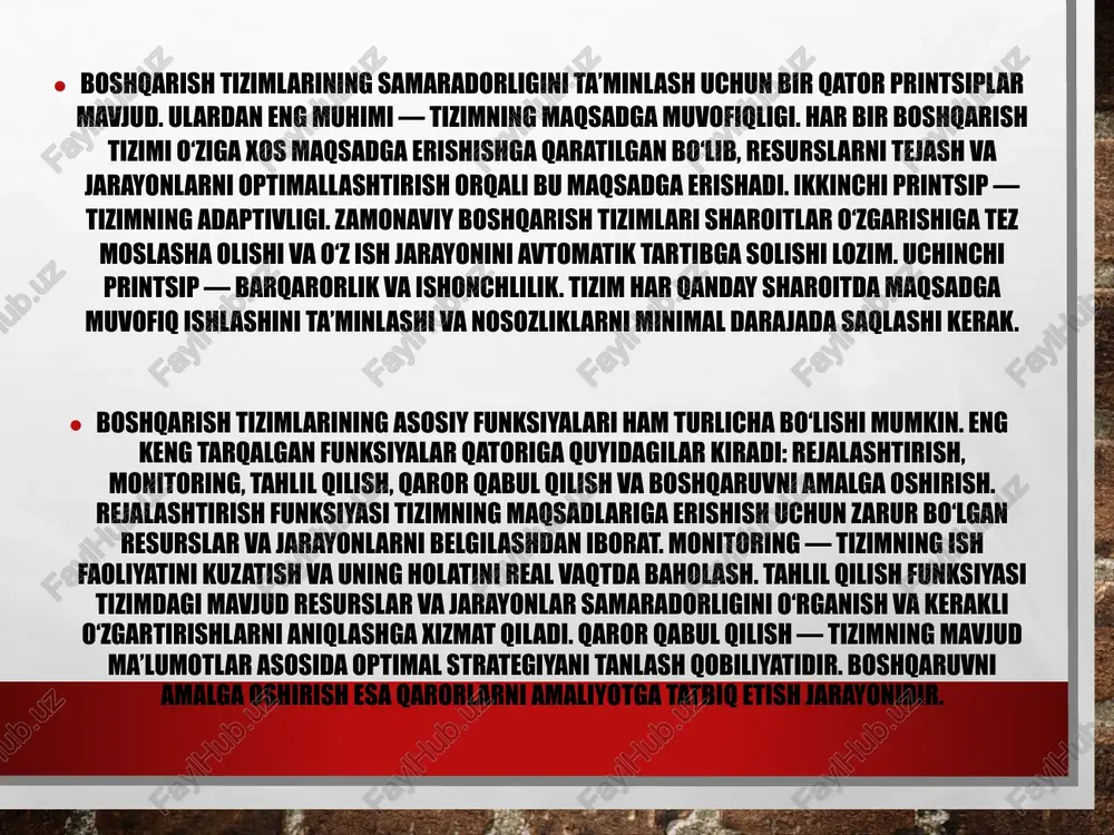 erfeys, bu foydalanuvchi va dasturiy ta’minot o‘rtasidagi muloqotni ta’minlovchi grafik va matnli vositalar majmuasidir. shu bilan birga, dasturiy interfeys boshqa dasturiy komponentlar bilan bog‘lanish vositasi sifatida ham ishlatiladi, masalan, api (application programming interface) orqali. uchinchi yondashuv — inson-kompyuter interfeysi, bu foydalanuvchi tajribasini optimallashtirishga qaratilgan va ergonomik, vizual hamda funksional jihatlarni o‘z ichiga oladi. interfeysning ahamiyati birinchi navbatda foydalanuvchi bilan tizim o‘rtasidagi samarali muloqotdan kelib chiqadi. agar interfeys murakkab va tushunarsiz bo‘lsa, foydalanuvchi tizimni noto‘g‘ri ishlatishi, xatoliklarga yo‘l qo‘yishi yoki tizimdan foydalanishni to‘xtatishi mumkin. shu sababli interfeysning qulayligi va intuitivligi foydalanuvchi tajribasini yaxshilash va tizimning samaradorligini oshirishga xizmat qiladi. zamonaviy tizimlarda interfeys foydalanuvchi ehtiyojlari va xatti-harakatlarini hisobga olgan holda ishlab chiqiladi, bu esa tizimning qabul qilinishi va samaradorligini oshiradi. interfeysning dizayni va ishlash prinsiplari muhim rol o‘ynaydi. dizayn jarayonida foydalanuvchining ehtiyojlari, tizimning funksional imkoniyatlari va vizual estetika birlashtiriladi. ergonomik jihatdan interfeys foydalanuvchining harakatlarini minimallashtirish, axborotni tez va to‘g‘ri qabul qilish imkonini …