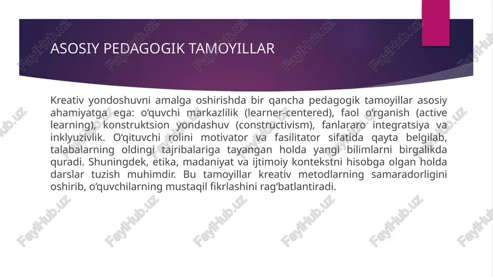 o'rta sinflarda tarbiya fanini o'qitishda kreativ yondoshuv - Page 5