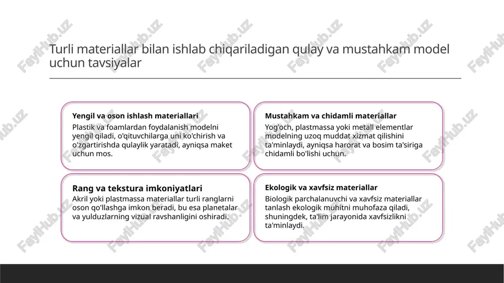 ya, 2018, 10(4), 60-67. 5. qodirov, s. qurollar va materiallar bilan astronomik maketlar ishlab chiqish. o‘zbekiston xalq ta'limi, 2017, 25(3), 33-36. e'tiboringiz uchun rahmat! /docprops/thumbnail.jpeg