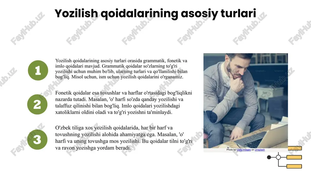 yusufov, s. o‘zbek tilida yozilish xatoliklari va ularni bartaraf etish. o‘zbekiston fanlar akademiyasi. matematika va tillar instituti. 2021. 5. toshkent davlat universiteti. o‘zbek tilida yozilish qoidalari bo‘yicha o‘quv qo‘llanma. toshkent: tdi nashriyoti, 2022. e'tiboringiz uchun rahmat! image1.png image2.png image3.png image4.png image5.png image6.png image11.png image8.png image9.png image10.png image19.jpg image13.png image14.png image20.jpg image21.jpeg image7.png image15.png image22.jpeg image16.png image17.png image23.jpg image18.png