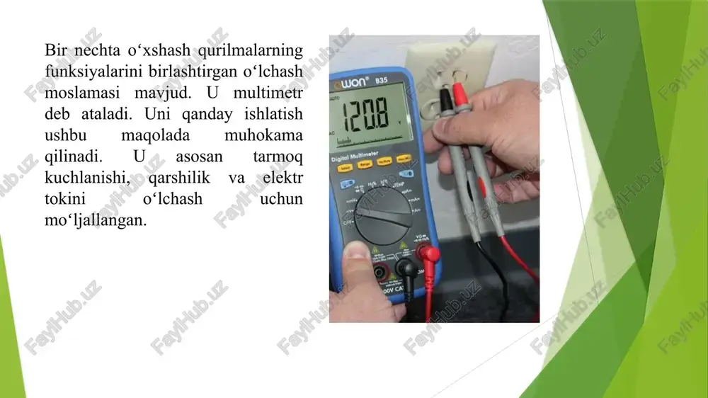 ampermetr va multimetr yordamida tok kuchini aniqlash - Page 5