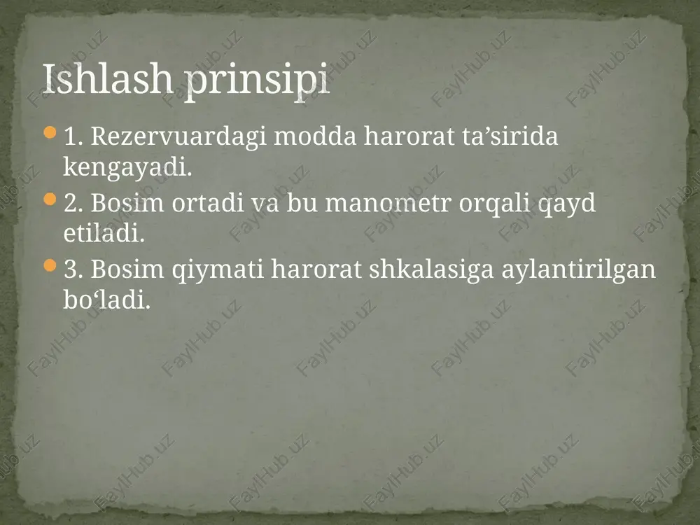haroratni manometrik termometrlar yordamida o‘lchash - Page 5