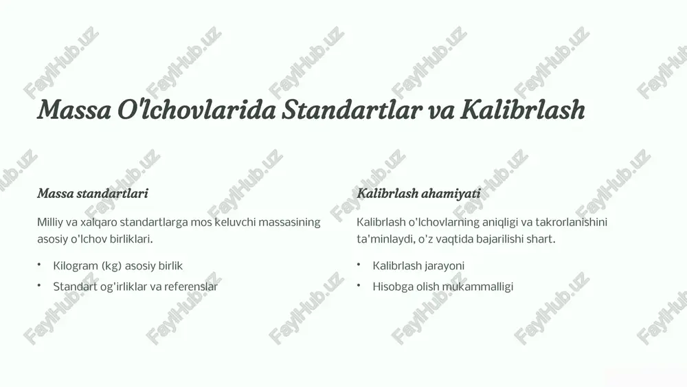 mexanik xususiyatlarni o'lchash: uzunlik, quvvat va massa - Page 5