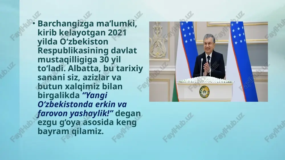 larga eng zamonaviy dasturlar asosida ta’lim-tarbiya beriladi. bolalarimizning mehnat ko‘nikmalarini maktab davridan boshlab shakllantirib borish maqsadida “kasbga o‘rgatish tizimi” joriy etiladi. yana bir masala - pedagoglar malakasini oshirish, ularning mashaqqatli mehnatini rag‘batlantirishga alohida e’tibor qaratiladi. ma’lumki, muallimlar hozirgi vaqtda har 5 yilda malaka oshiradi.bundan buyon ularning “hayot davomida o‘qish” tamoyili asosida o‘z malakasini uzluksiz oshirib borishi yo‘lga qo‘yiladi. shuningdek, o‘qituvchilarning o‘z fanini bilishi, pedagogik mahorati va psixologik tayyorgarligidan kelib chiqib, toifa berish mezonlari ham qayta ko‘rib chiqiladi. yana bir bor takrorlayman, jamiyatda o‘qituvchi kasbi eng nufuzli va obro‘li kasb bo‘lishi lozim. muallimlarimiz bolalarga sifatli ta’lim berish va o‘z ustida ishlashdan boshqa narsa haqida o‘ylamasligi uchun davlat barcha sharoitlarni yaratib berishi zarur. shu bois o‘qituvchi, murabbiy va metodistlar mehnatiga munosib haq to‘lash bo‘yicha boshlagan ishlarimiz kelgusi yilda ham davom ettiriladi. buning uchun xalq ta’limi xodimlarini rag‘batlantirish hududiy jamg‘armalariga 330 milliard so‘m yo‘naltiriladi. shu bilan birga, 240 mingdan ziyod maktab o‘qituvchilariga sinf …