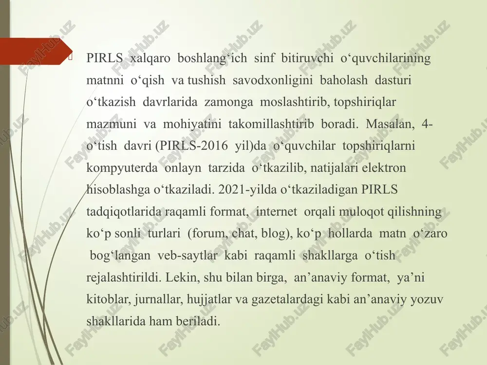 ingiz-ku, oyim o'sha kosada buvamga ovqat beradilar. men ham yog'och kosa yasayapman, katta bo'lganimda oyim bilan sizga shu kosada ovqat beraman. o'g'lining bu so'zi yigitga qattiq ta‟sir qildi. u ko'z yoshi qilib, otasining huzuriga kirdi, tiz cho'kib uzr so'radi. darrov uni issiq xonaga ko'chirdi. kelin ham qaynotasini hurmat qila boshladi. ularning bu ishlaridan ota xursand bo'ldi. topshiriqlar 1-topshiriq: “nima eksang, shuni o'rasan” jumlasini izohlang. javob: bu jumla o'zbek xalq maqolidir. bu maqolda nima eksang, ya‟ni gul eksang, gul o'rasan, tikan eksang tikan o'rasan demoqchi. yoki yaxshilik qilsang, yaxshilik ko'rasan, yomonlik qilsang, yomonlik ko'rasan, desa ham bo'ladi. 2-topshiriq: rivoyat necha qismdan iborat? har bir qismning qisqacha mazmunini yozing. javob: rivoyat 4 qismdan iborat. 3-topshiriq: matndagi bolakayga ta‟rif bering. javob: boboning nabirasi juda aqlli bola. endigina besh yoshga kirishiga qaramasdan kelajakni ko'ra oladi. ko'rgan-kechirganlarini to'g'ri tahlil qiladi, mustaqil qaror chiqara oladi. 4-topshiriq: bolaning dadasi, otasini hurmat qilmasdan to'g'ri ish qildimi? fikringizga 3 …