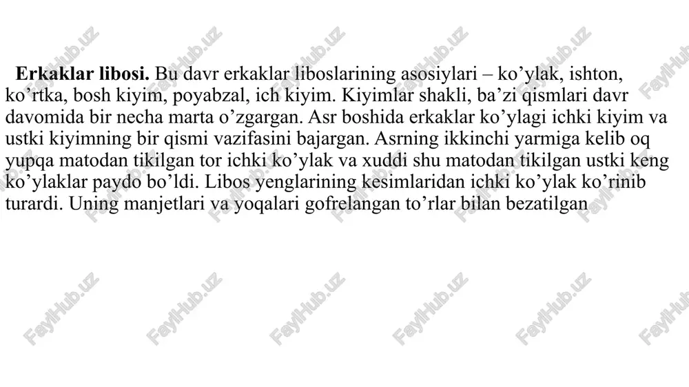 fransuz inqilobi feodal tuzumga batamom xotima yasab, kapitalistik jimiyatning barpo bo’lishiga sabab bo’ldi. xviii asrda yevropa madaniyati poytaxti sifatida avvalgidek fransiya va angliya saqlanib qoldi. fransuz san’ati yevropa davlatlari uchun namuna bo’ldi. fransuz tili xalqaro til bo’lib qoldi. fransuz modasi barcha yevropa mamlakatlariga tarqalib, umumiy yevropa modasiga aylandi. angliyaning ta’siri falsafa, iqtisodiy va ijtimoiy nazariya bilan birga san’atda ham ko’zga tashlandi. xususan, ingliz libosi «fransuzlashib», barcha yevropa mamlakatlariga tarqaldi. xviii asr o’rtalarida san’atda barokko uslubi rivojini to’xtatgan rokoko uslubi yetakchilik qila boshladi. rokoko fransiyada lyudovik xv hukmronligida paydo bo’ldi. ushbu uslub g’oyaviy tanazzulni boshdan kechirayotgan, ertangi kuniga ishonchi yo’q yuqori tabaqa aslzodalari didini namoyon etgan. rokoko uslubi me’morlik, tasviriy san’at, amaliy san’atda kuzatiladi. ushbu uslubga chuqur g’oyaviy mazmun, borliqdan qochib, yengil tasavvurlar, nozik hissiyotlarga berilish, nosimmetrik va murakkab chiziqlardan iborat shaklning bezakdorligi xos. rokoko termini fransuzcha «rokayl-rok» – qoya ma’nosini bildiradi. dengiz chiqanoqlari va dengiz o’tlari bilan qoplanib, ular bilan …
