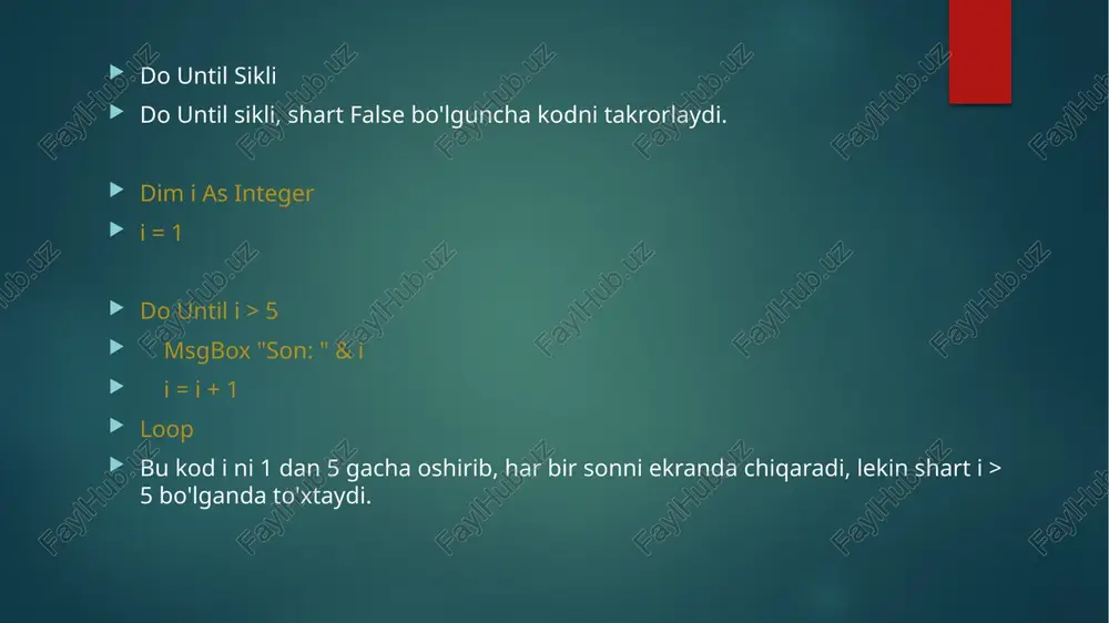 visual basic for applications dasikloperatorlari - Page 5