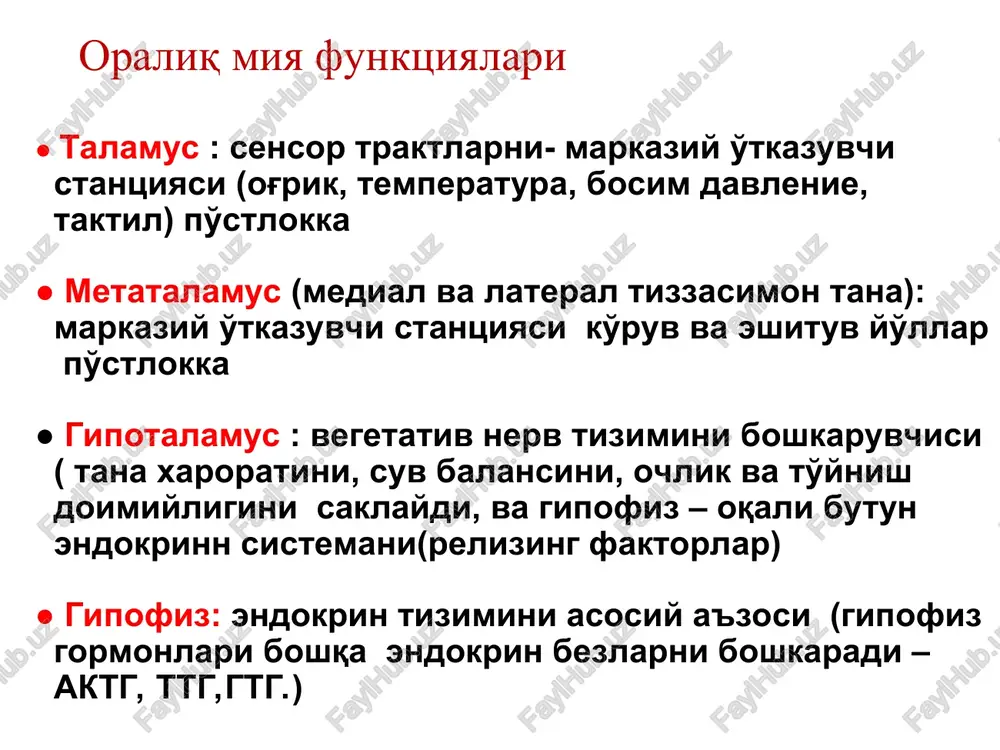 bosh miya turli bo'limlari faoliyati - Page 5
